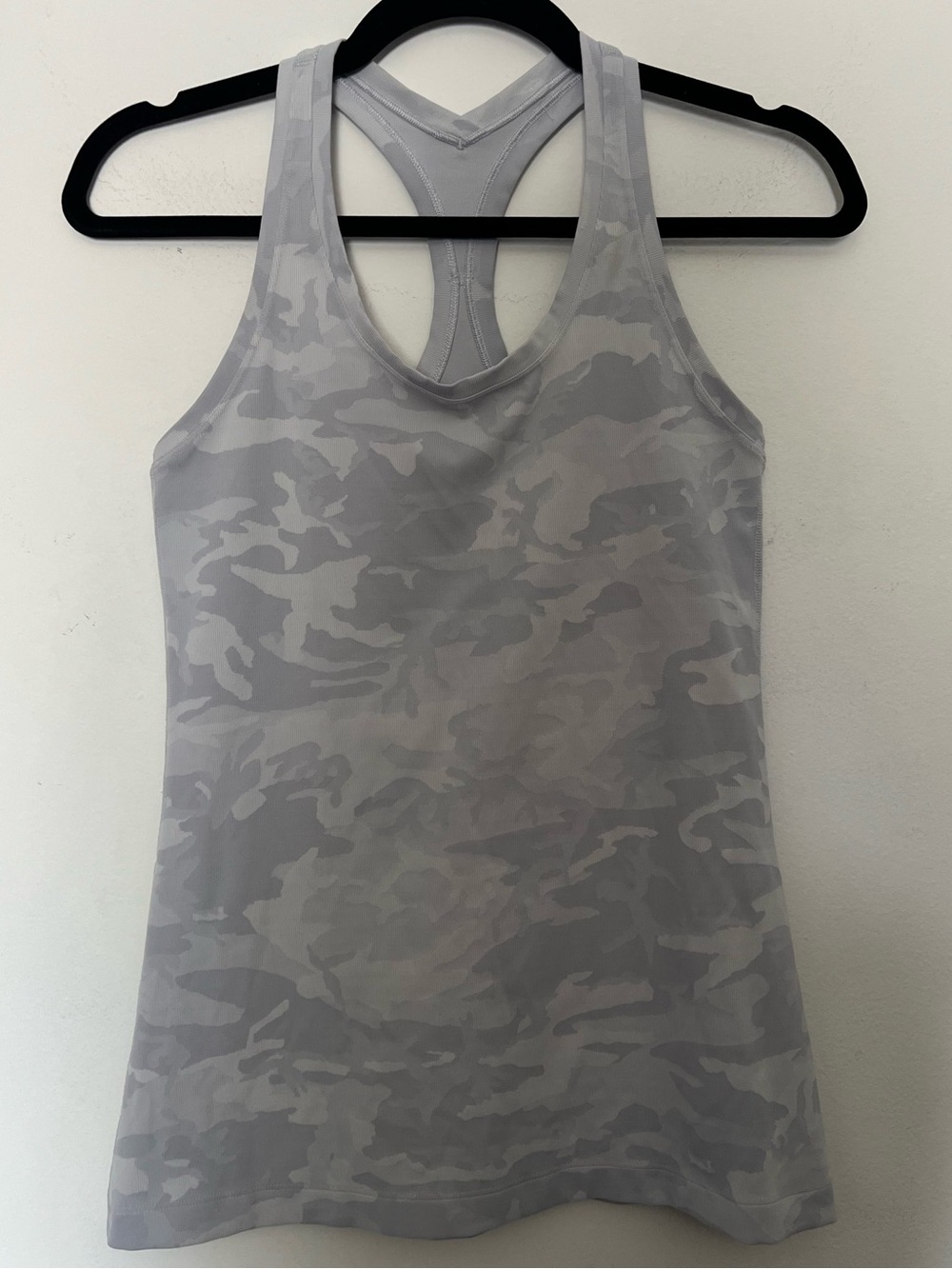 lululemon athletica Light Gray Camo Racerback Tank
